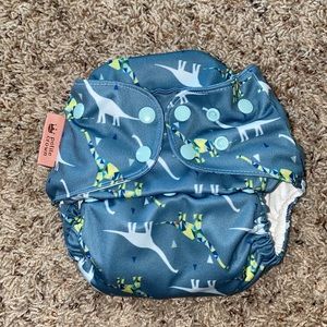 Petite Crown Trima Plus Dinos cloth diaper